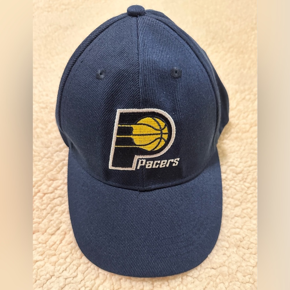 Blue Pacers Baseball Cap with Lucas Oil Stadium nearly vintage never worn NBA